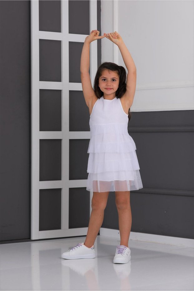 Neslice in Istanbul Girl's 3 Layer Tulle Dress