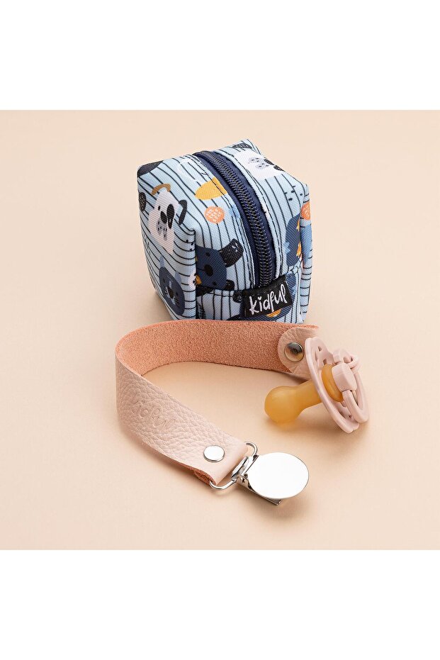 Bitkisel Boyalı Emzik Askısı - Blush - 3