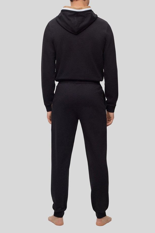 Kapüşonlu Regular Fit Erkek Eşofman Takımı Siyah - 4