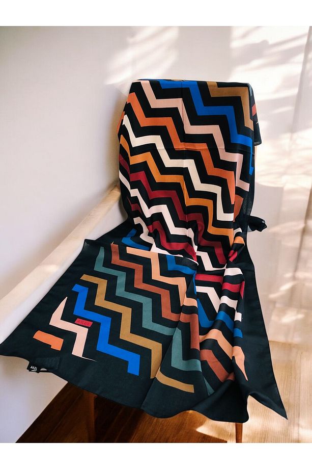 DESENLİ POLYESTER ŞAL DESEN-1 - 1