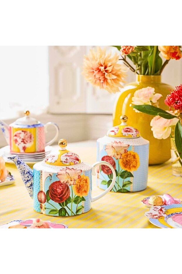 Porcelain teapot, Pip Studio, 1650 ml, Royal Multi collection - 3