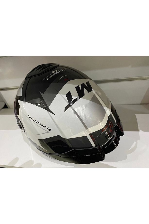 Kask Mt Thunder 4 Sv Exeo Parlak Inci Titanyum/siyah - 4