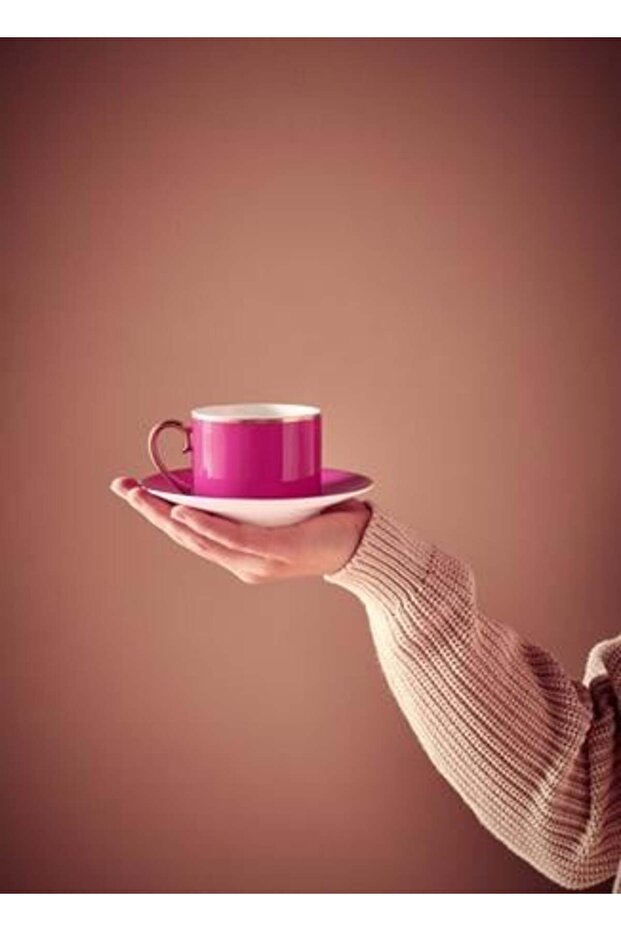 Espresso cup with saucer, Pip Studio, 120 ml, Pip Chique collection, Gold-Pink - 4