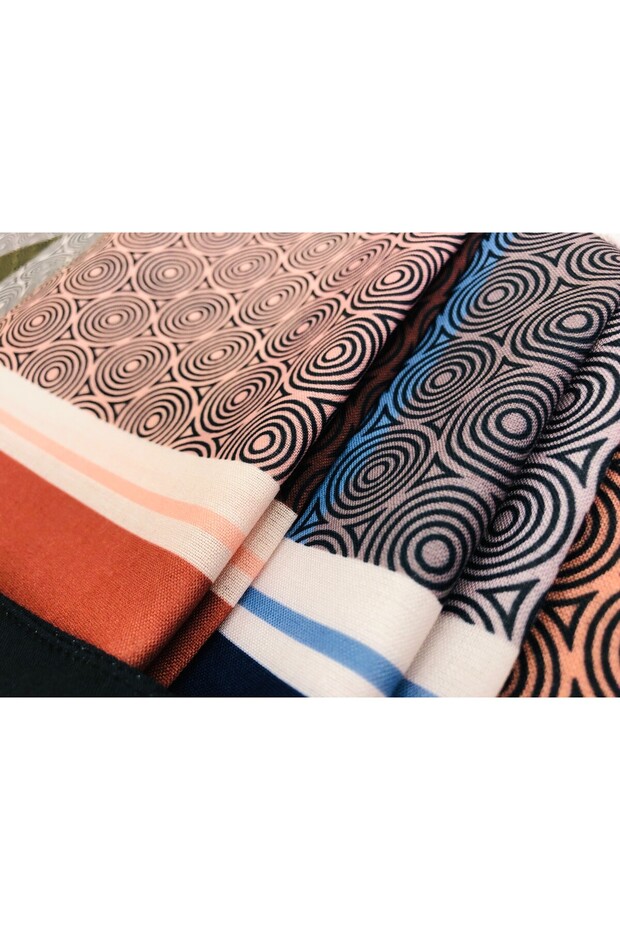 DESENLİ POLYESTER ŞAL DESEN-2 - 5