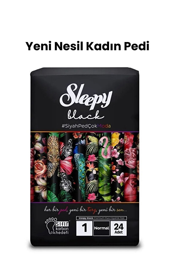 Black Premium Plus Hygienic Daily Women's Pad Normal 24 Pieces