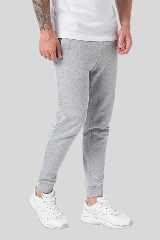 Regular Fit Erkek Spor Pantolon Gri - 3