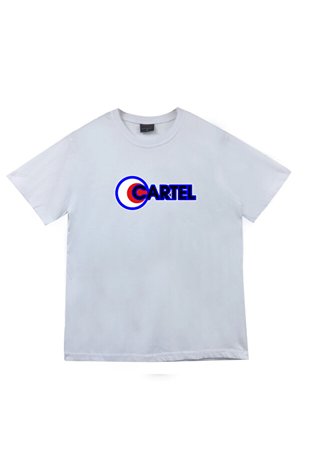 Cartel Printed Unisex 100% Cotton White T-Shirt