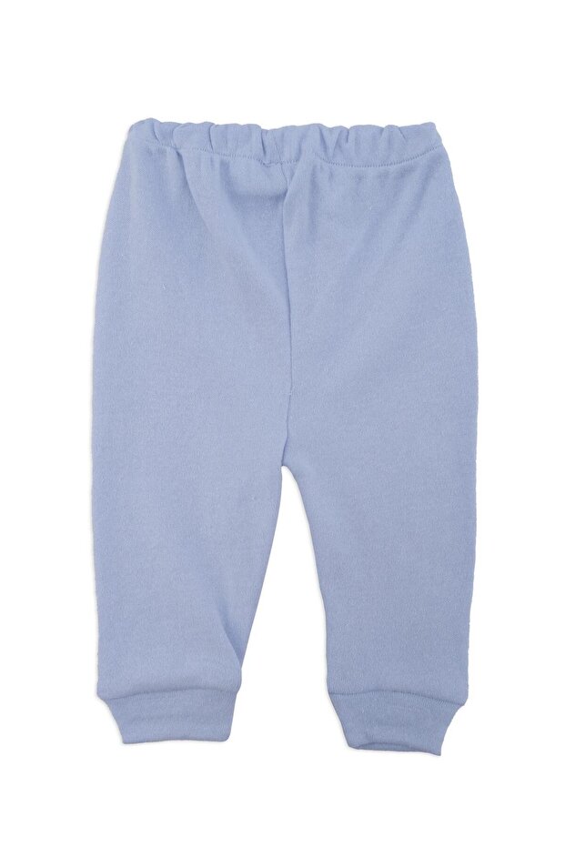 Kız Erkek Bebek Manşetli Ribana Paçalı Tek Alt Eşofman Altı - 1