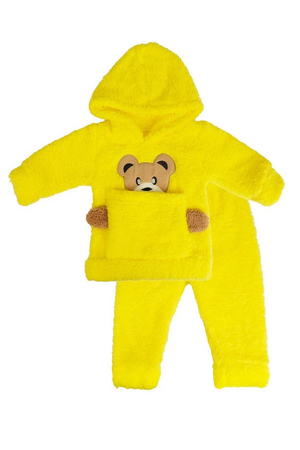 Welsoft Kumaş Yumoş Kumaş Kanguru Cepli Kışlık Bebek Tulum 1-4 Yaş - 1