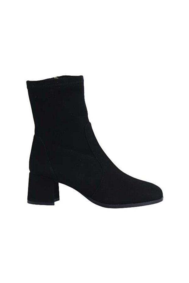 HAKİKİ DERİ SIYAH Bot Topuklu 7734 05 S - 1