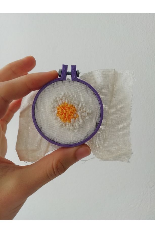 1 Adet Mini Vidalı Kasnak Punch Nakış Broş Toka Kolye Magnet Minik Işlemeleriniz Için Vidalı Kasnak - 7