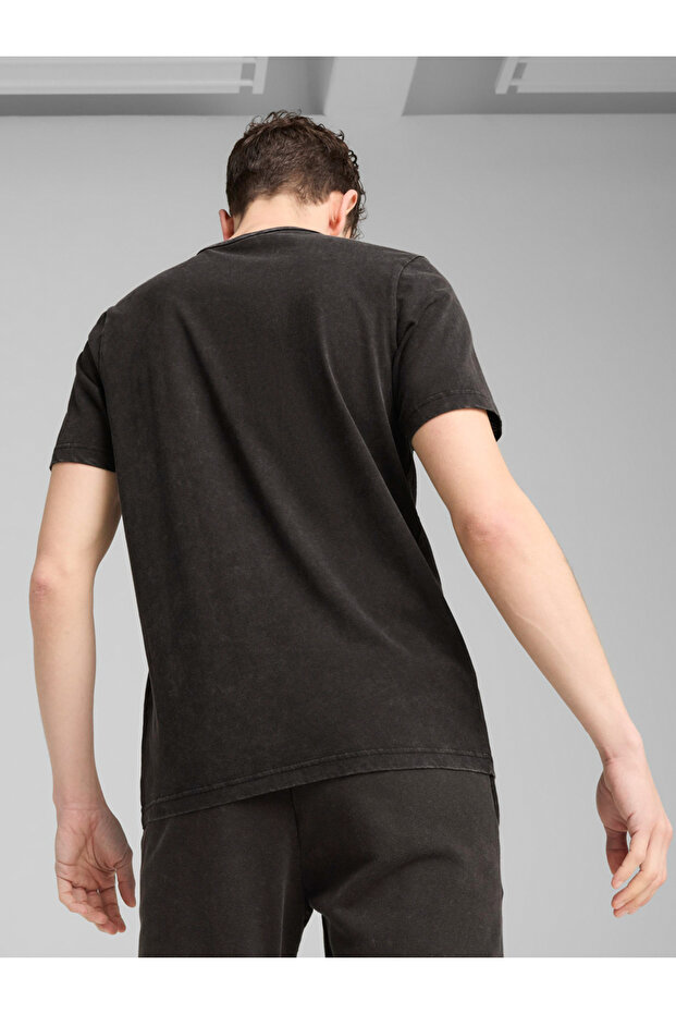 Essential Logo Print Round Neck T-Shirt - 3