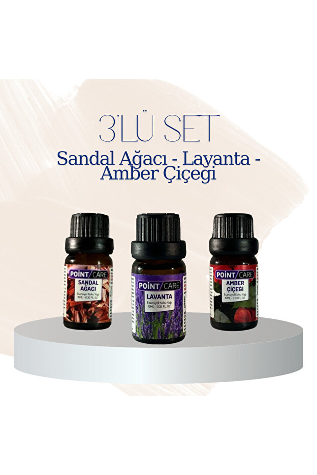 Mum Essence Set of 3 Essential Oil Diffuser Fragrances - Sandalwood, Lavender, Amber Flower