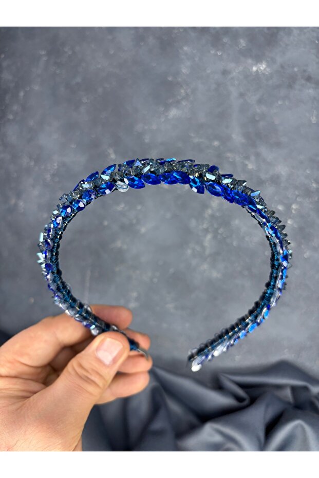 Nile Crystal Stone Bridal Henna Crown Hair Accessory