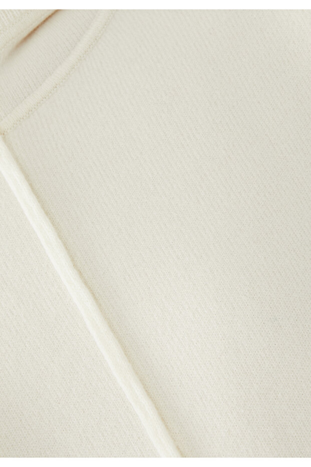 Lüks Kaşmir Örgü Kapüşonlu Sweatshirt - 4