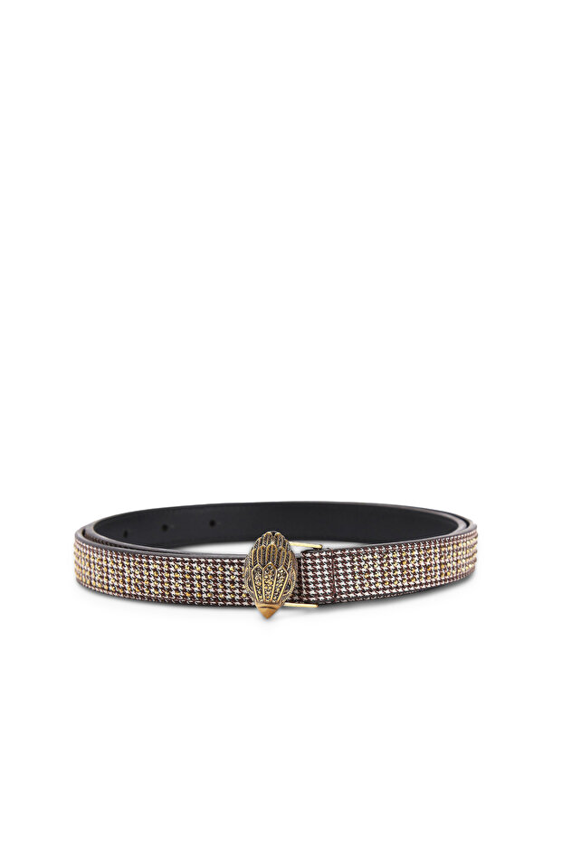 Stylish Houndstooth Patterned Women's Belt