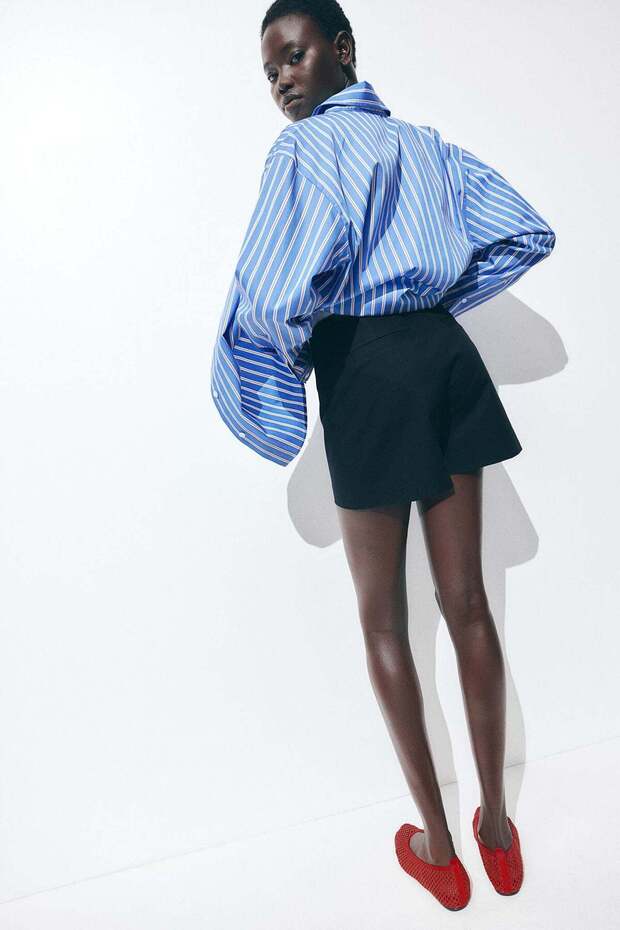 تنورة قصيرة من قماش التويل - 4