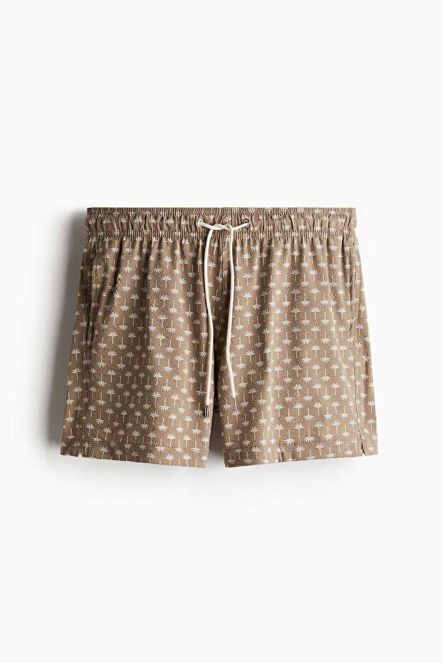 Seersucker swim shorts