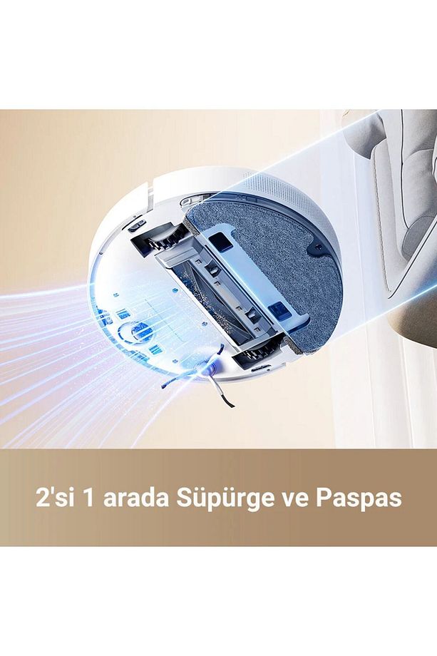 İstasyonlu Robot Süpürge 6000Pa Yüksek Güç, Akıllı Navigasyon ve Uzun Pil Ömrü ile Sessiz Temizlik - 4