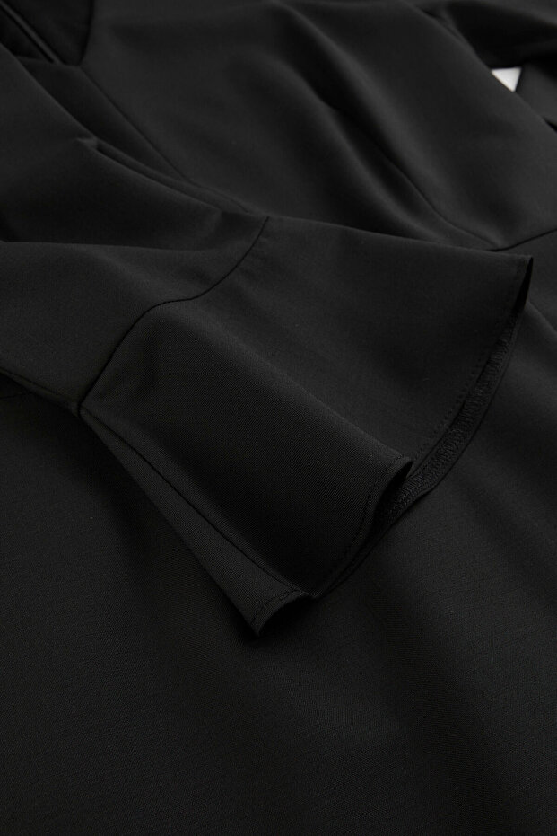 SİYAH MİDİ ELBİSE - 3