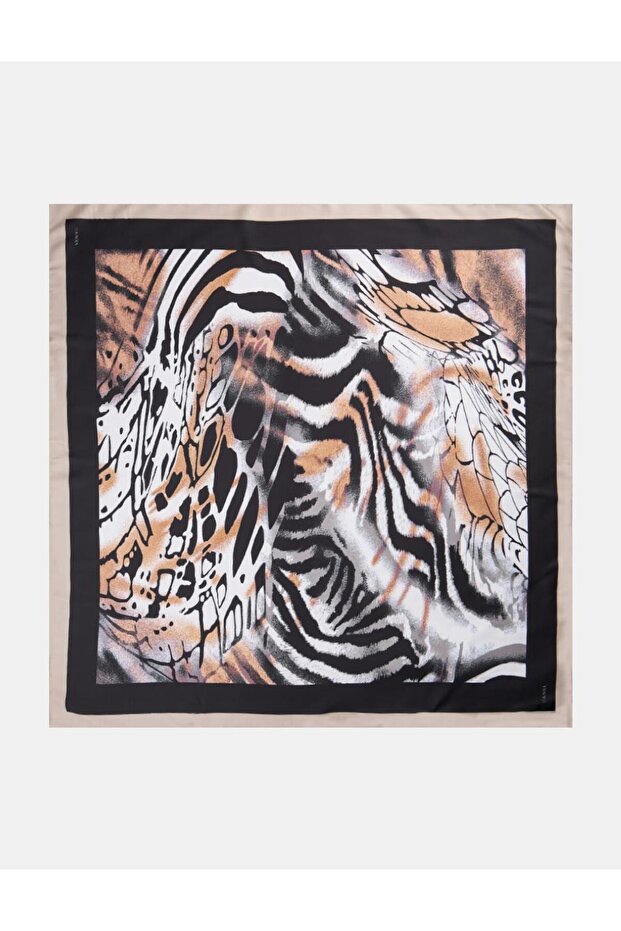 POLYESTER LEOPAR DESENLİ EŞARP - 1