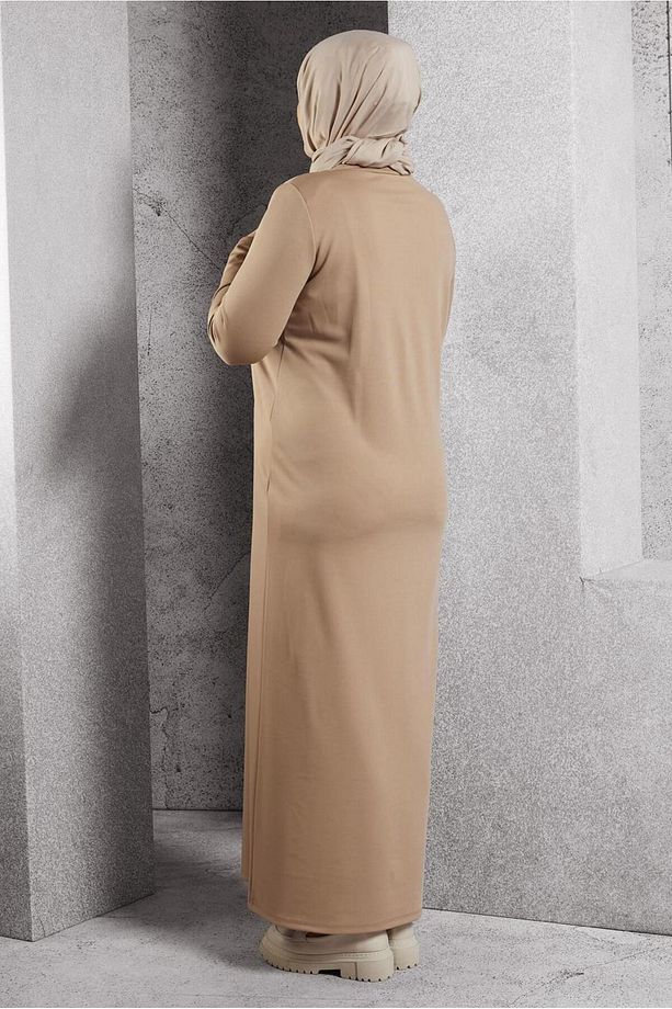 ŞERİT DETAYLI ELBİSE 20633 - 3