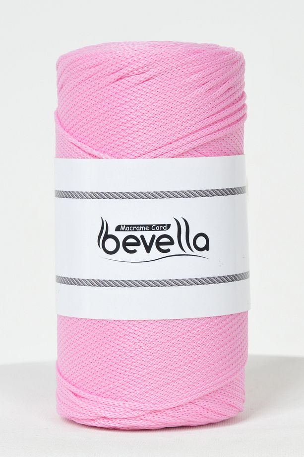 2 Mm - 200 gr Polyester Şeker Pembe Makrome Ipi Polyester Makrome Ip Supla Ip Ve Çanta Ipliği - 2