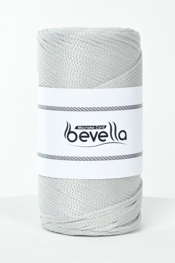 2 Mm - 200 gr Polyester Açık Gri Makrome Ipi Polyester Makrome Ip Supla Ip Ve Çanta Ipliği - 2