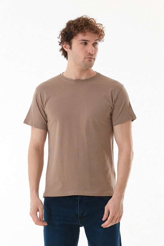 Basic Bisiklet Yaka Tişört - 2