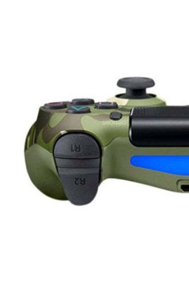 وحدة تحكم لاسلكية للألعاب لجهاز بلاي ستيشن 4، حساسة للغاية، بطارية عالية السعة، لون أخضر مموه - 6