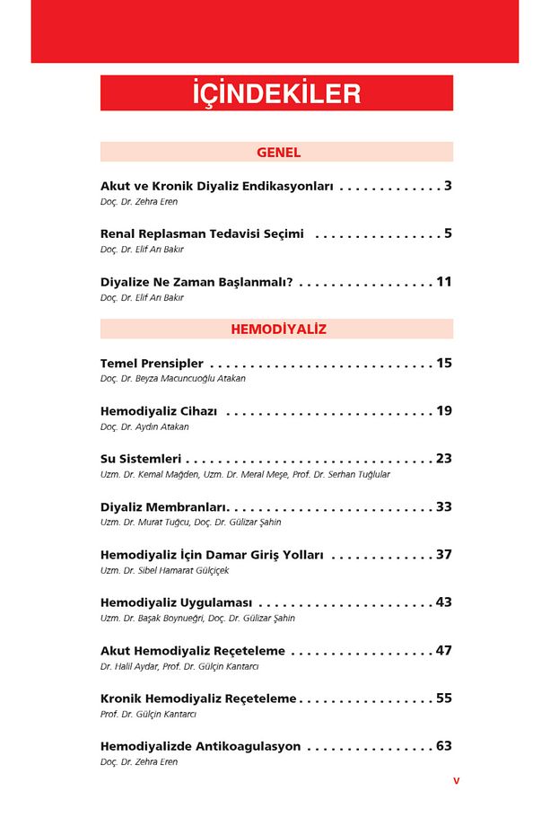 Diyaliz Akıl Notları - 2