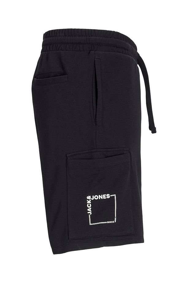 Jack Jones Jpstkane Scrıpt Sweat Shorts Mıd Erkek Siyah Şort 12269442-02 - 3