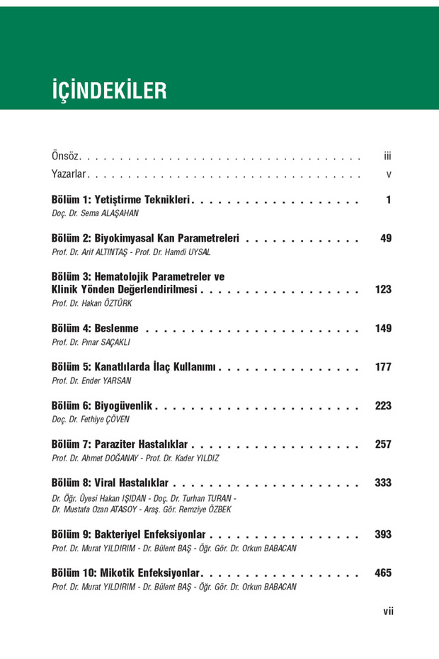 Kanatlı Hekimliği - 4