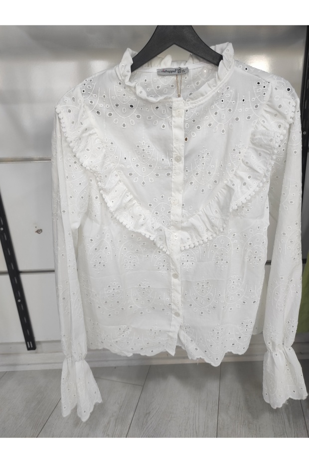 Nakış İşlemeli Gömlek - 3