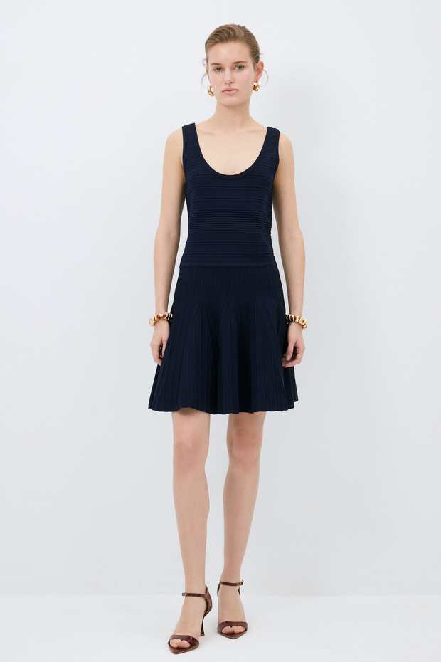 Kolsuz Triko Elbise - 3