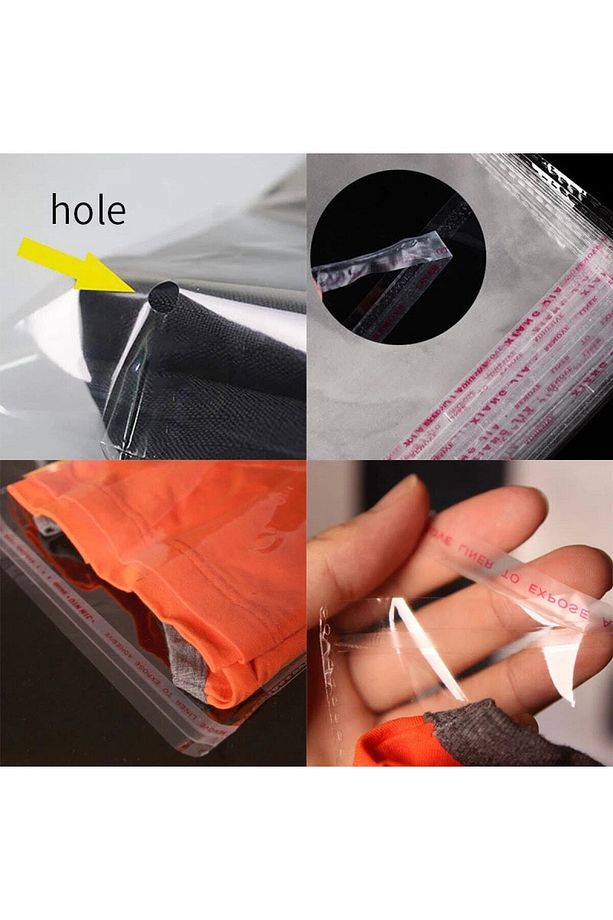 Mg Home Şeffaf Bantlı 10x20 Cm Parlak Jelatin Poşet 50 Adet Şeffaf Hediye Poşeti - 8