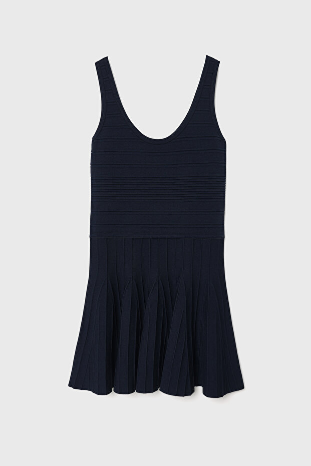 Kolsuz Triko Elbise - 7