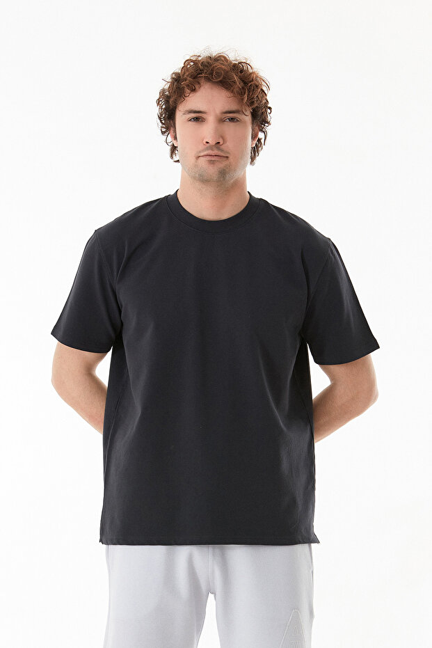 Basic Dik Yaka Tişört - 1