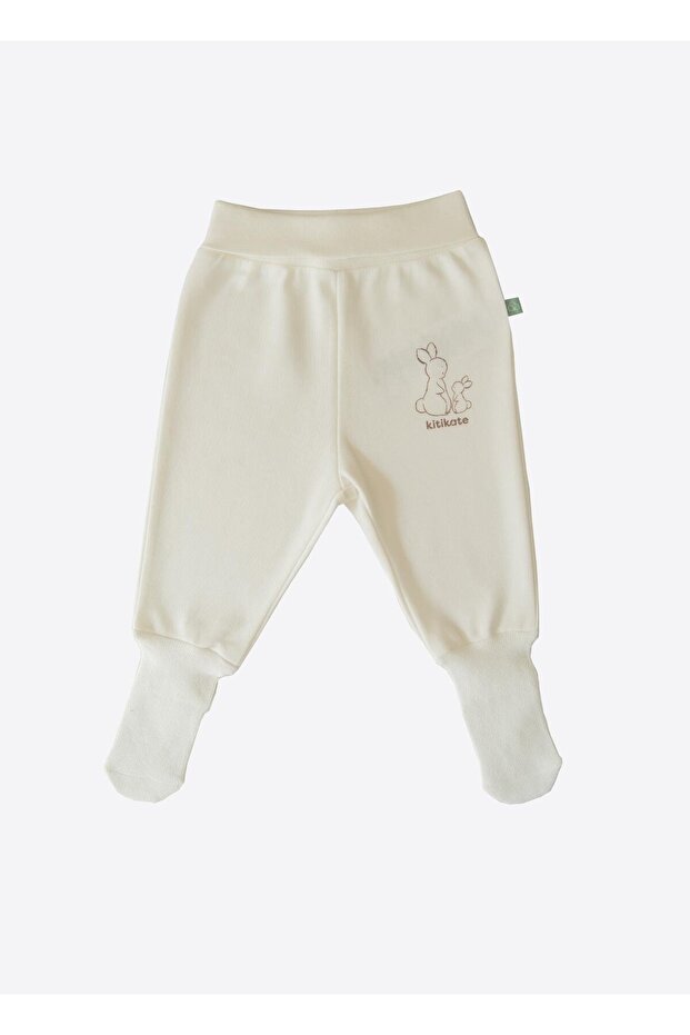 Organik New Basic Çoraptolon Bebek Boy Ekru - 1