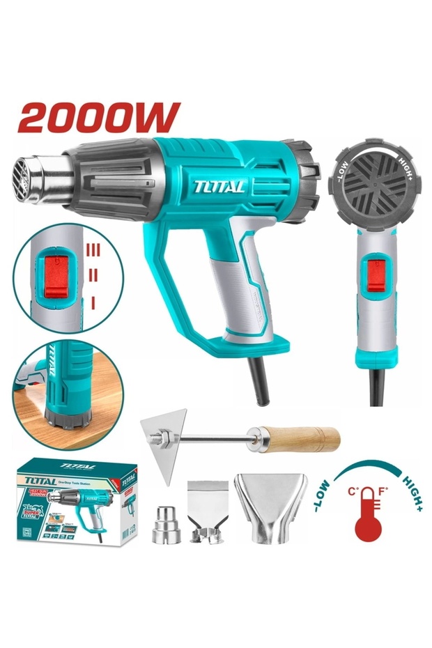 Sıcak Hava Tabancası 2000 W Ayarlanabilir Sıcaklık Yüksek Kalite Tb20045 Elits Hırdavat - 1