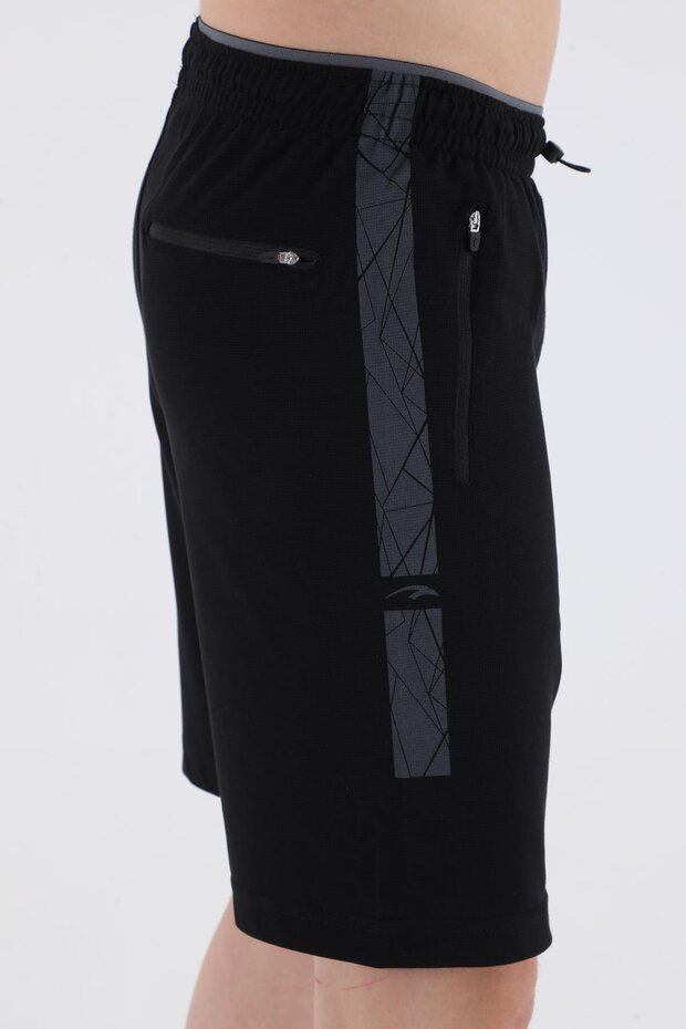 Regular Men's Black Shorts - 6