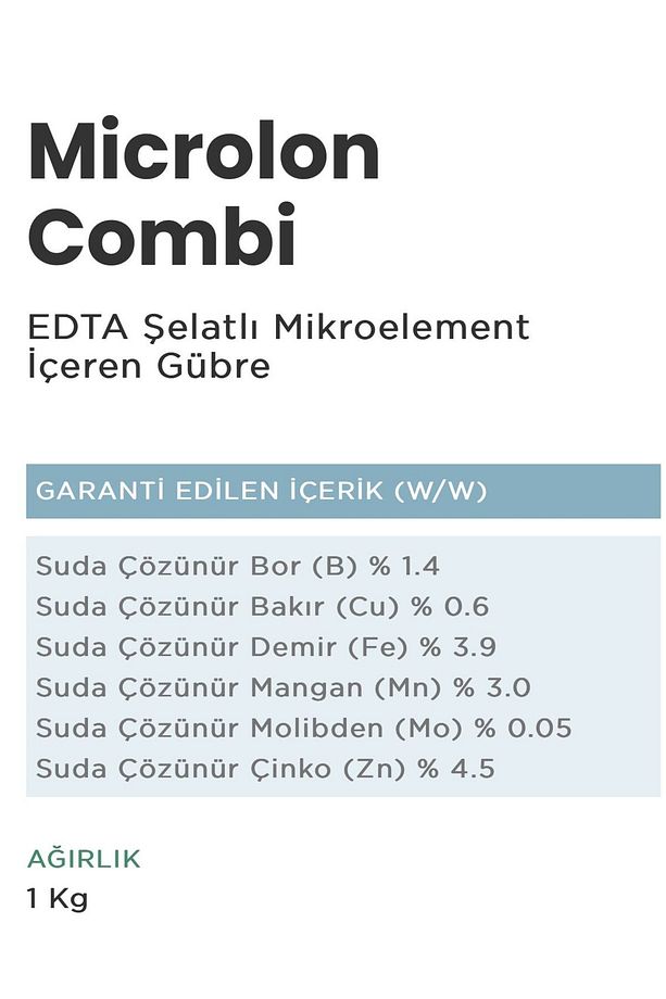 Microlon Combi EDTA Şelatlı Mikroelement İçeren Gübre 1kg - 3