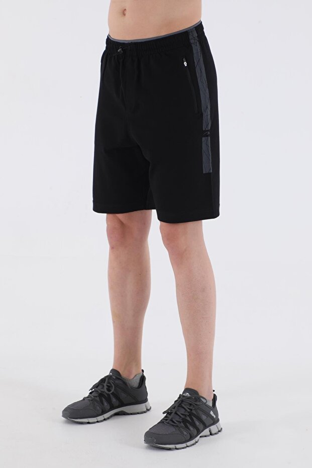 Regular Men's Black Shorts - 4
