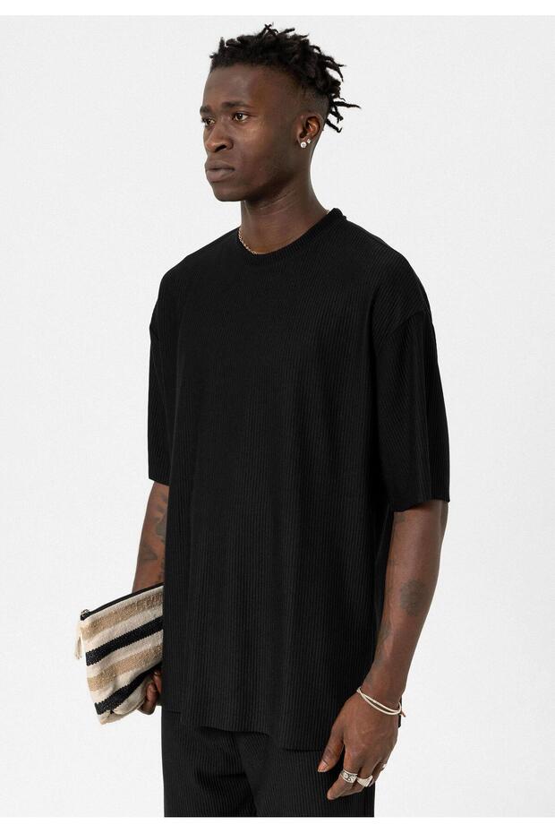 Basic Oversize Ottoman Takım Siyah - 3