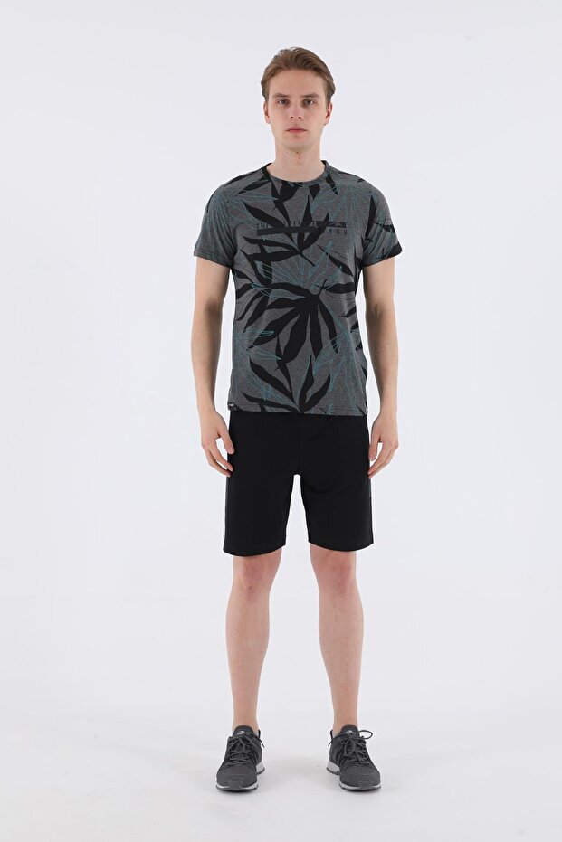 Regular Men's Black Shorts - 5