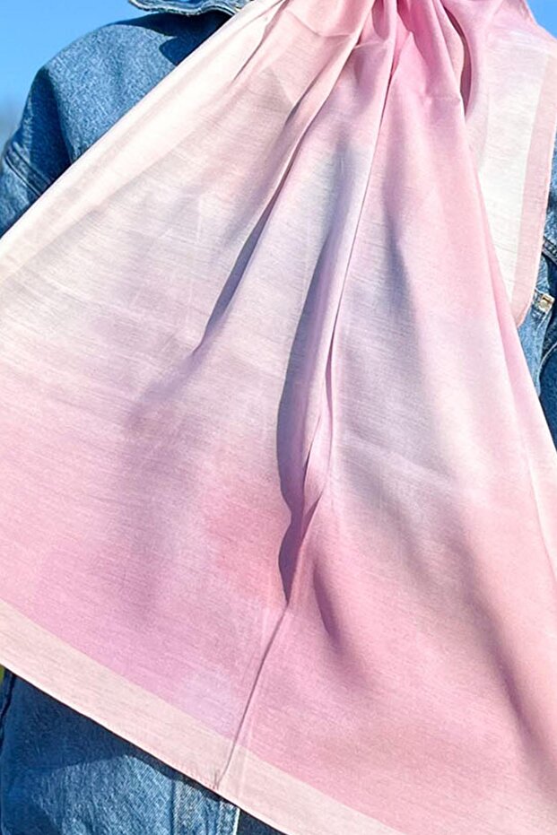 شال أناقة - نمط سحابة - EM016-11 - وردي - 4