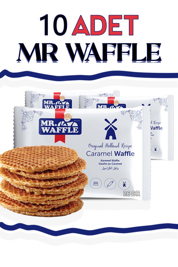 caramel waffle 26.gr 10 ADET - 1