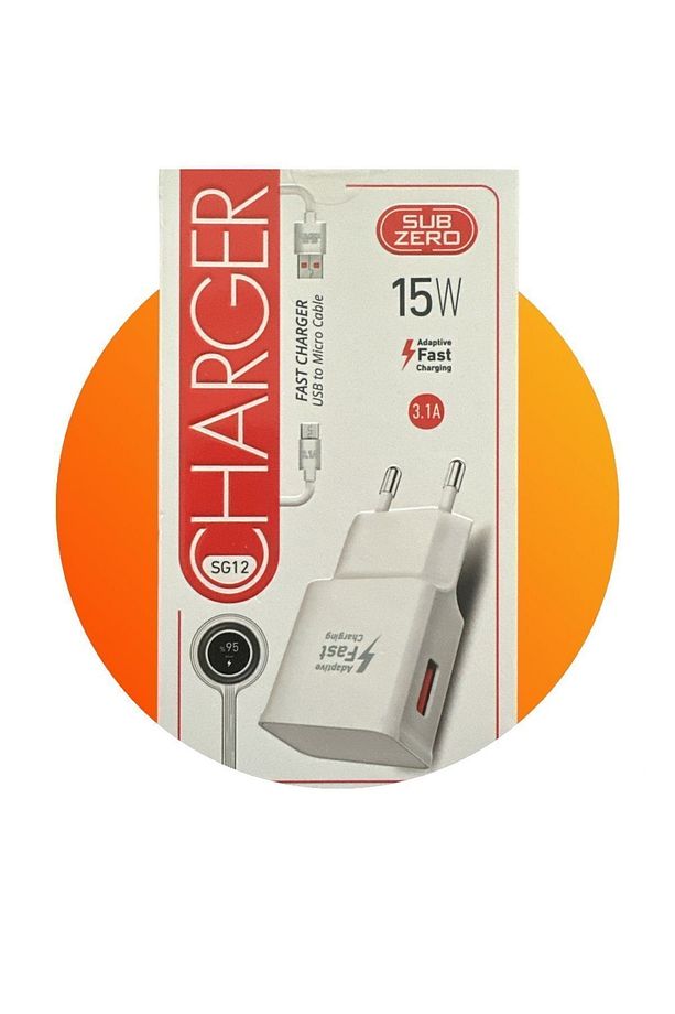 SG12 15W USB Micro Hızlı Şarj Seti - 1