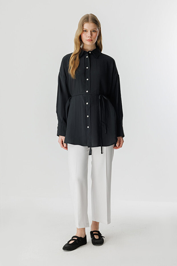 MODAL GÖMLEK - SİYAH - 2