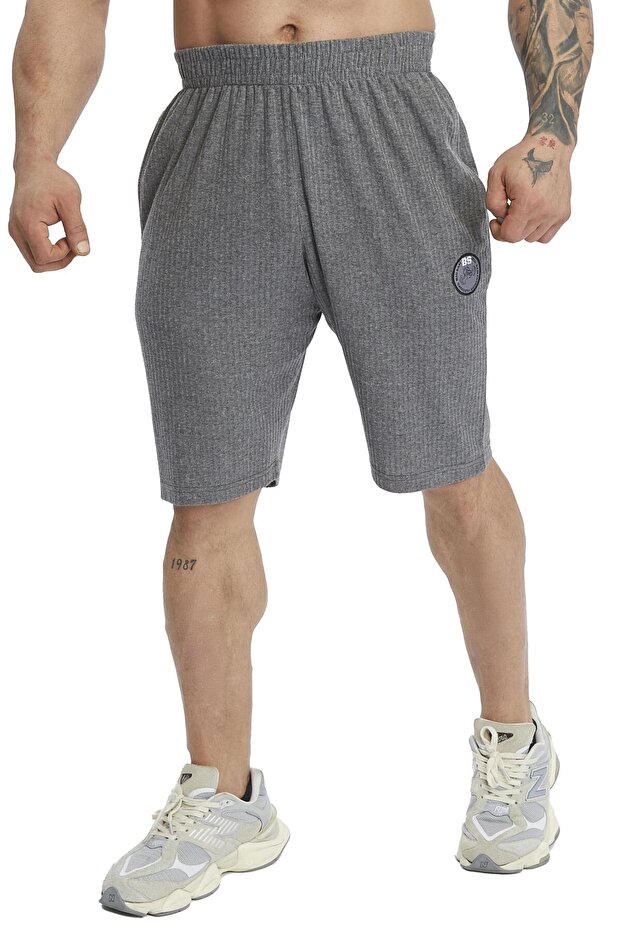 Men's Cotton Sports Shorts with Emblem Big Sam 1521